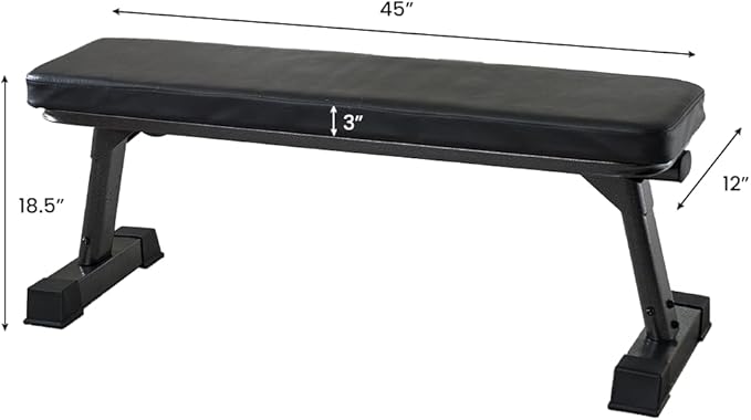 Finer Form Gym Quality Foldable Flat Bench