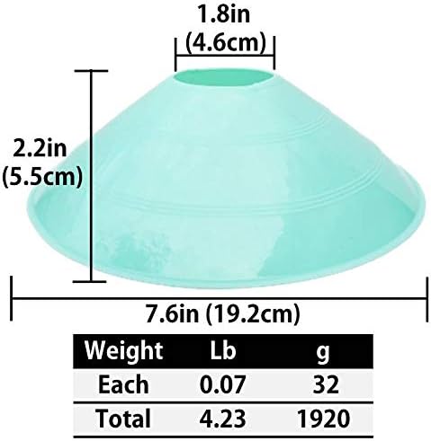 Thicker Disc Cones (Set of 50) Agility Soccer