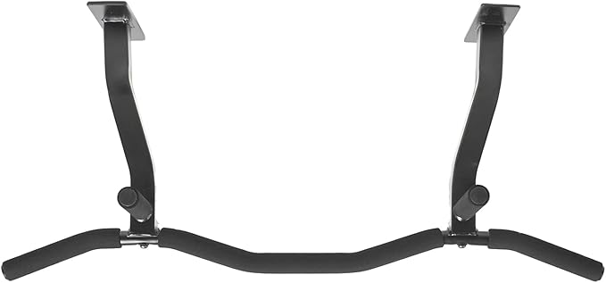 Ceiling Mount Pull Up Bar with Reversible Risers 16 and 24 Inch