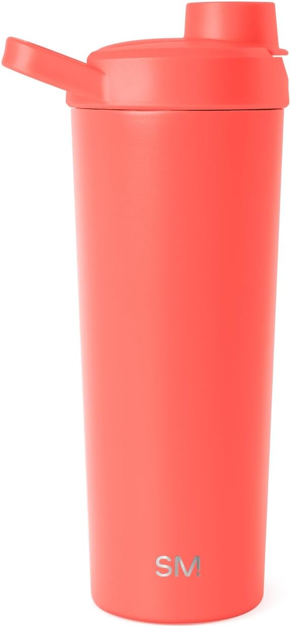 Simple Modern Stainless Steel Shaker Bottle with Ball 24oz | Metal Insulated Cup for Protein Mixes, Shakes and Pre Workout | Rally Collection | Honolulu