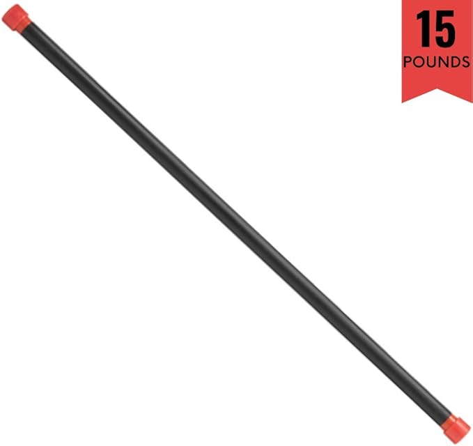 Body-Solid Rubber Padded Weighted Bar - Stretching Weight