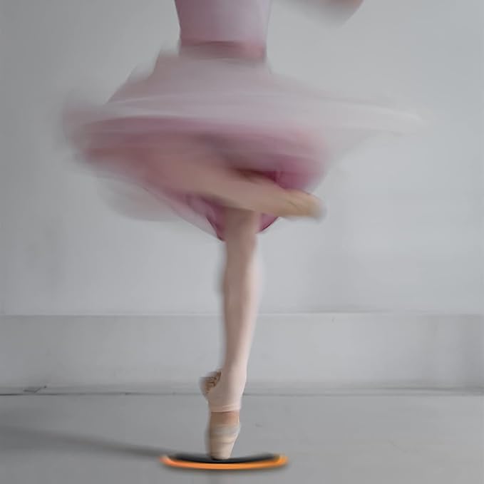 Turn Board,Spin Board for Dance Turn and Skating Balance Training,Orange Rectangular Turn Board for Training Ballet Dancers,Ice Skaters and Gymnasts in Balance and Turning-0