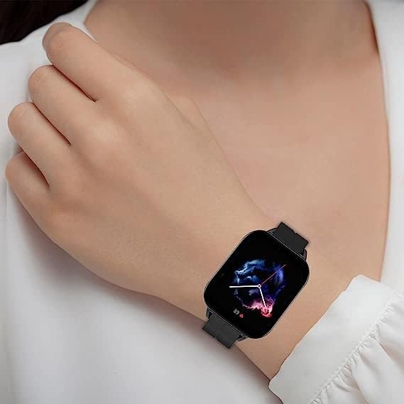 RuenTech Compatible with LOJUSIMEH Smart Watch Band Women&Men, Soft Silicone Waterproof Sport Strap Replacement Wristbands for LOJUSIMEH 1.9" Smartwatch Fitness Tracker
