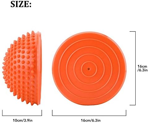 VGEBY Foot Massage Ball Inflatable Half Yoga Balls