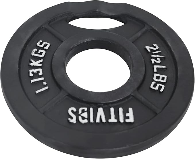 Signature Fitness Cast Iron Plate Weight Plate for Strength Training and Weightlifting, Standard or Olympic, Multiple Sizes