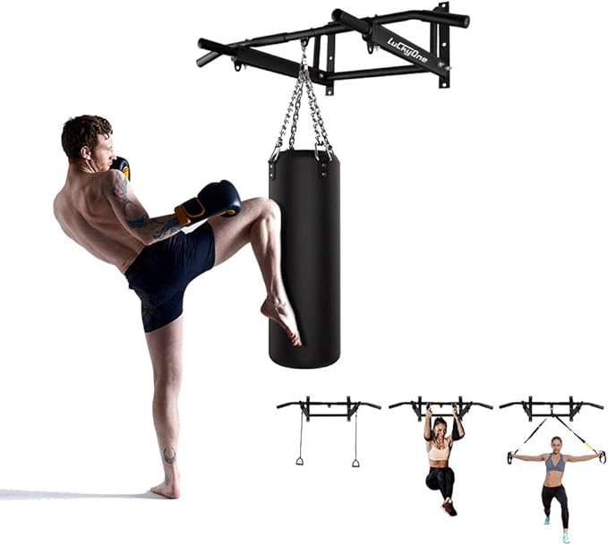 Wall Mounted Pull Up/Chin Up Bar with Bearing 440 Lbs