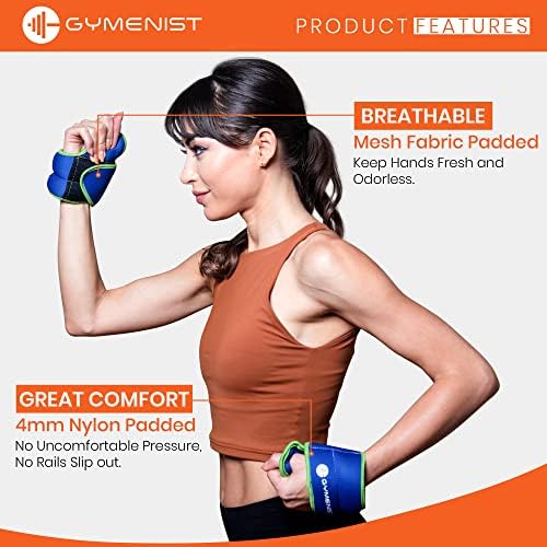 Pair of Wrist Weights With Hole for Thumb