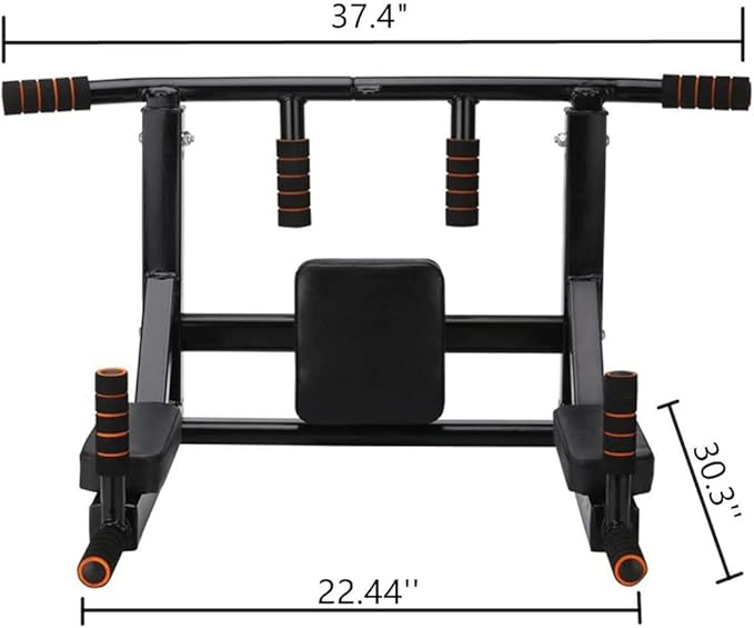 ptlsy Wall Mounted Pull Up Bar Multifunctional 440 Lbs