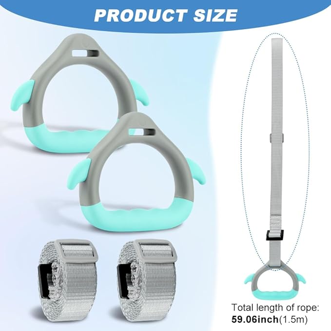 JIANWEI Gymnastics Rings for Kids Home Exercise 40KG
