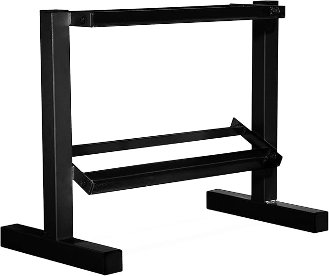 CAP Barbell 150 lb Dumbbell Set with 2-Tier Rack | Multiple Options