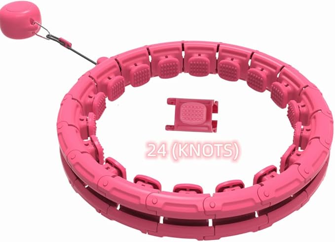 Weighted Fitness Hoola Hoop for Exercise Kids,2 in 1 Weight 24 Detachable