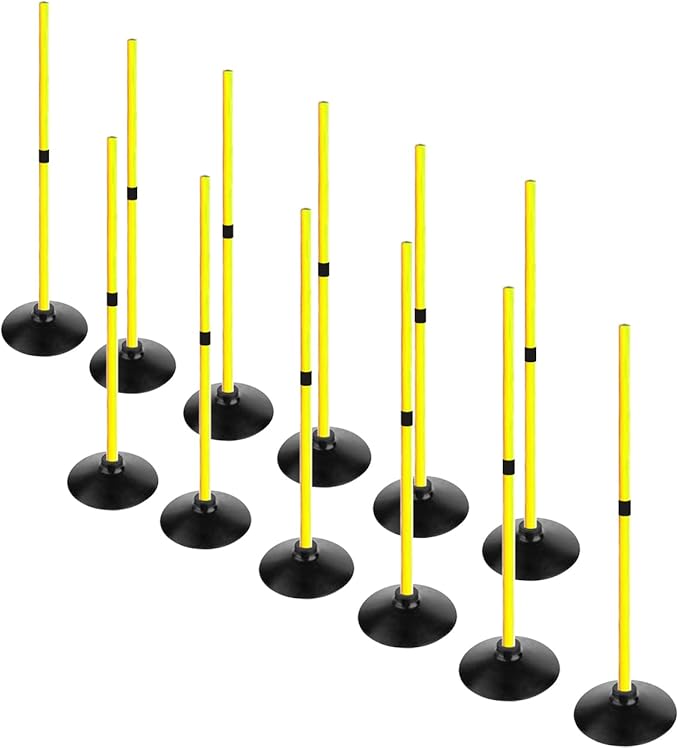 Soccer Agility Poles Set Detachable Sports Trainning Speed