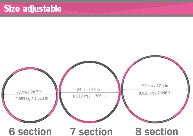 Auoxer Fitness Exercise Weighted Hoops