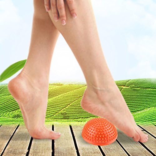VGEBY Foot Massage Ball Inflatable Half Yoga Balls