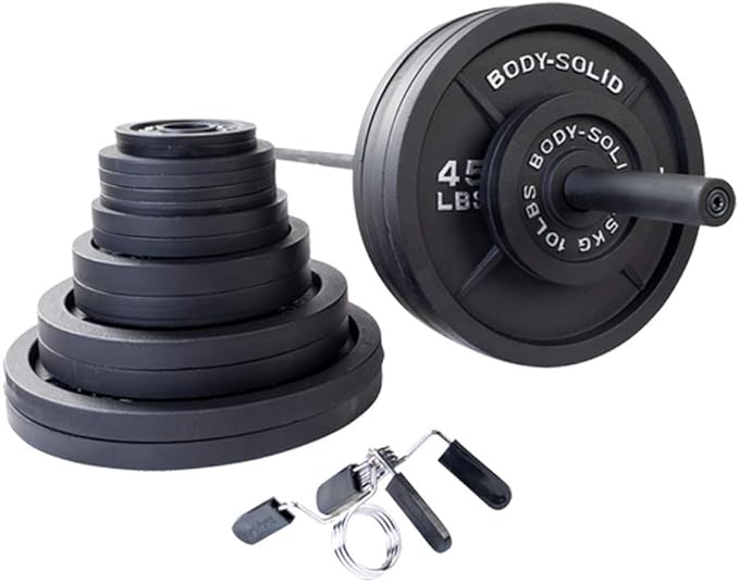 Body-Solid Cast Iron Olympic Weight Plate Set 2 Inch