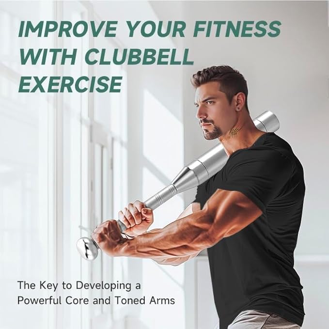 KDLK Adjustable Clubbell 6 option (6.5/9/11/13/15/17.5LBs)Cross Training