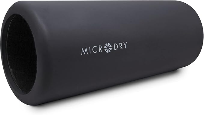 MICRODRY Deluxe Fitness Foam Back Roller for Muscle Relief 13x5.3", Dark
