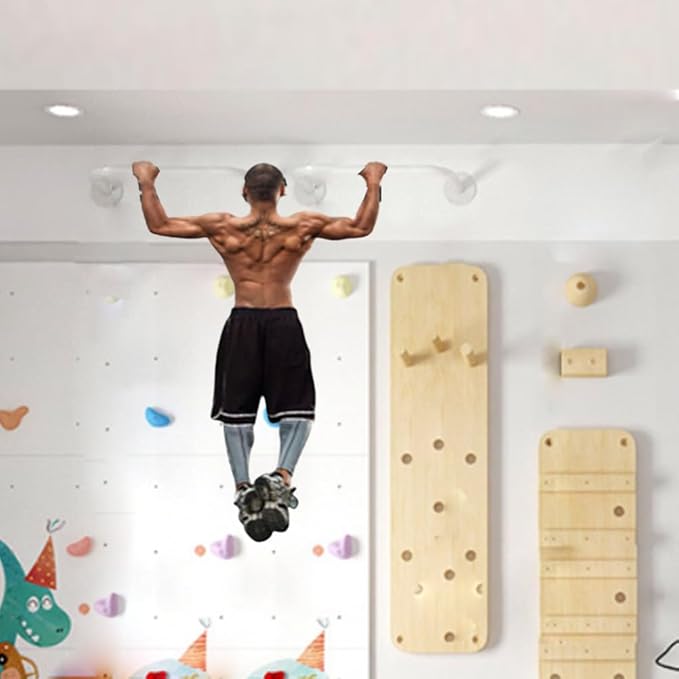 Wall mounted pull-up bar