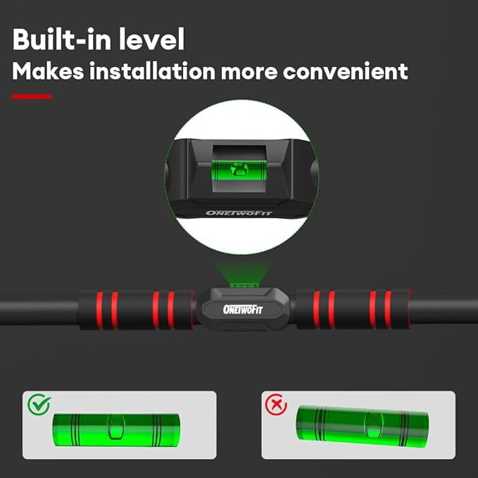 ONETWOFIT Pull Up Bar For Doorway 440Lbs