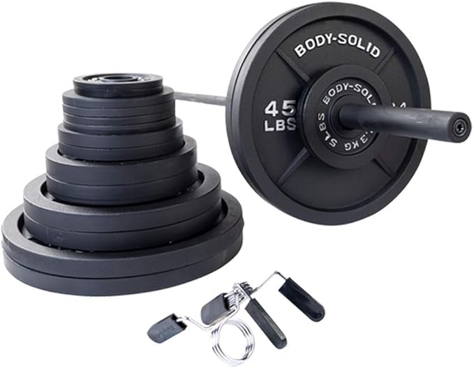 Body-Solid Cast Iron Olympic Weight Plate Set 2 Inch