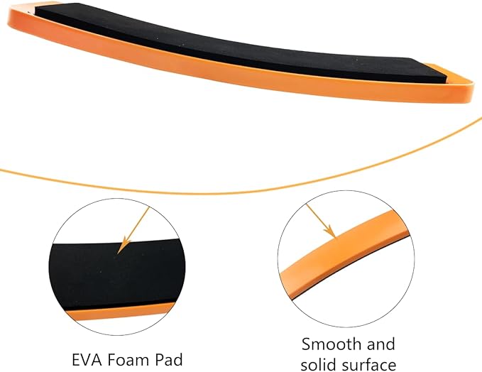 Turn Board,Spin Board for Dance Turn and Skating Balance Training,Orange Rectangular Turn Board for Training Ballet Dancers,Ice Skaters and Gymnasts in Balance and Turning-0