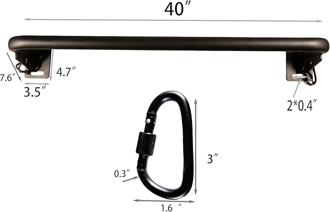 Pull-Up Bars.Door pull-up bar . Diameter 1.3 inches.Reinforced 520LBS upper