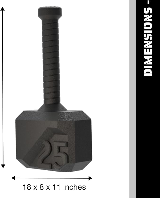 Tribe WOD Hammer Kettlebell 15-70lb + Adjustable