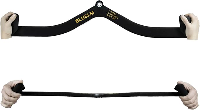 LAT Pull Down Bar for Cable Machine, LAT Pulldown Attachments T Bar V Bar Cable Attachment, Back Tricep Bar Strength Training Handle