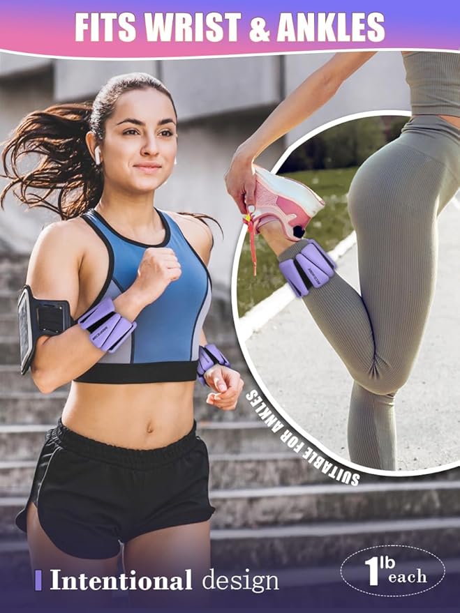 Wrist Ankle Weights Adjustable Training Intensity for Strength 2
