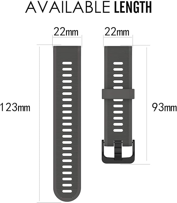 Band for Garmin Forerunner 945, Soft Silicone Replacement Watch Band Strap for Garmin Forerunner 935 Smart Watch (No Tracker)