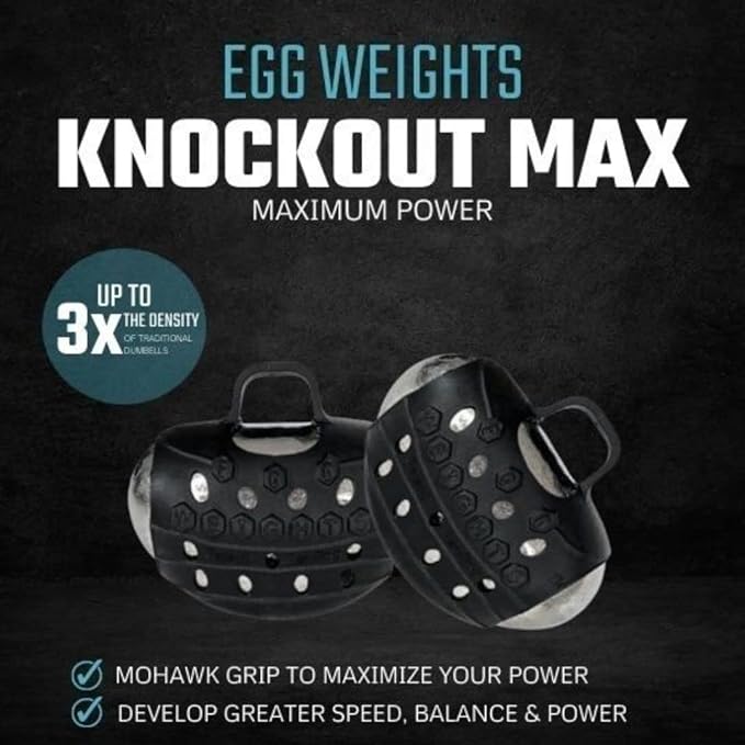 Egg Weights Knockout Max 5.0 lbs Set Bismuth 2 Eggs, 2.5 lbs