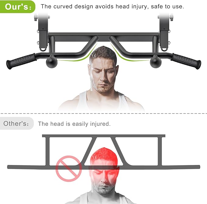 SELEWARE 24" Adjustable Ceiling Mounted Pull Up Bar