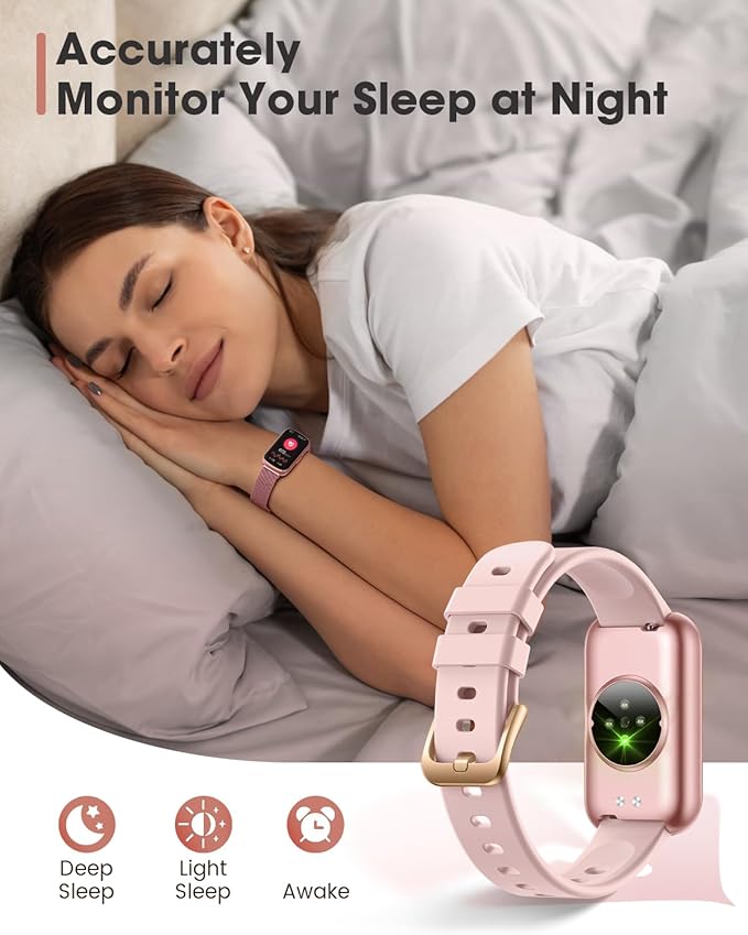 Fitness Tracker, 20+ Sport Modes Fitness Watches for Women with Steps/Distance/Calorie Tracker, Smart Watch for Android/iOS Phones, IP68 Smart Watches for Women, Step Pedometer, Gift (Pink)