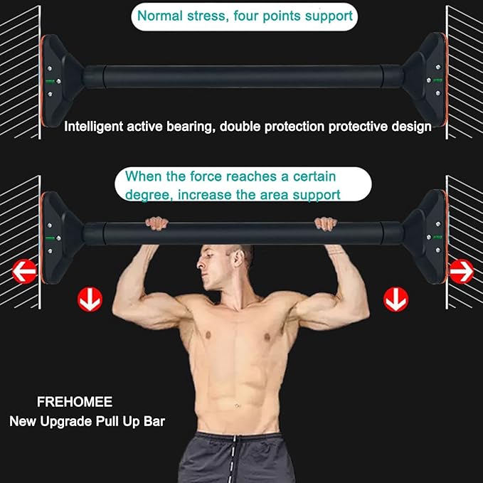 Pull Up Bar for Doorway Width,74-100cm or 95-122cm
