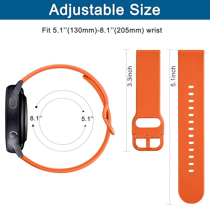 AK Band for Amazfit GTS 4 / GTS 4 Mini / GTS 3 / GTS 2 / GTS 2e / GTS 2 mini / GTS / GTR mini Bands, 20mm Soft Replacement Sport Strap for Amazfit Bip 3 / Bip 3 Pro / Bip U Pro / Bip / Bip Lite / Bip S / Bip S lite / Bip U Smart Watch Women Men