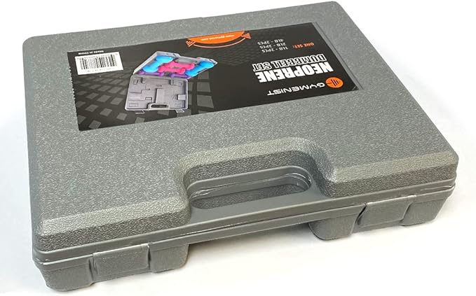 Gymenist Dumbbell Set With Hard Plastic Case Includes 3 Pairs And A Hard Travel Carry Storage Case