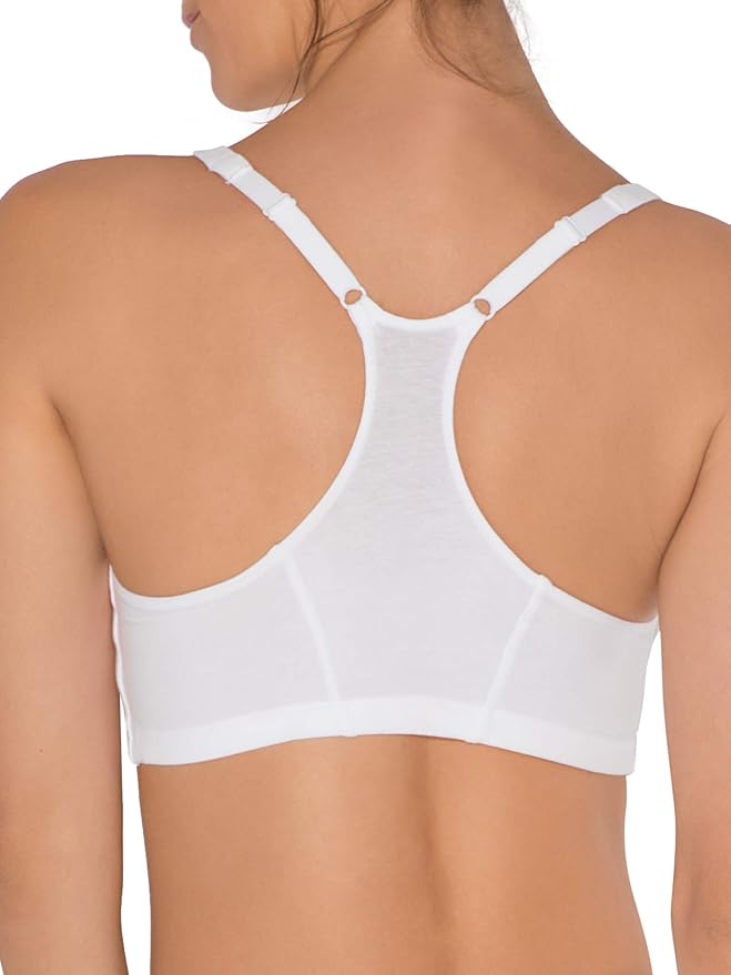 Fruit of the Loom Women's Adjustable Shirred Front Racerback Sports Bra Multi Packs!