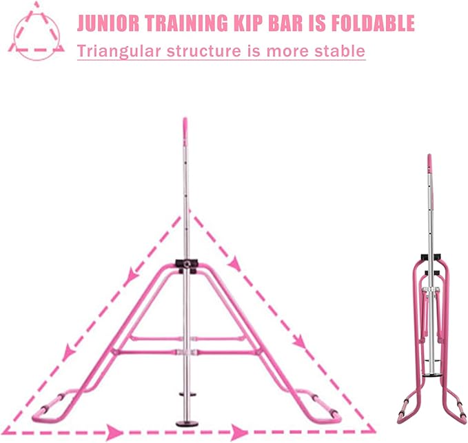 Gymnastics Bar for Home Expandable Adjustable Height Gymnastic