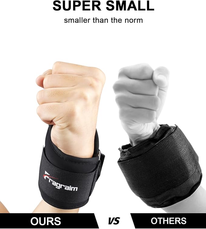 Fragraim Wrist Weights for Women Men with Thumb Loops Lock 1lb*2 1.5lbs*2 2lbs*2 2.5lbs*2 3lbs*2 Wrist and Ankle Weights Sets for Walking Running Strength Training Exercises, Physical Therapy