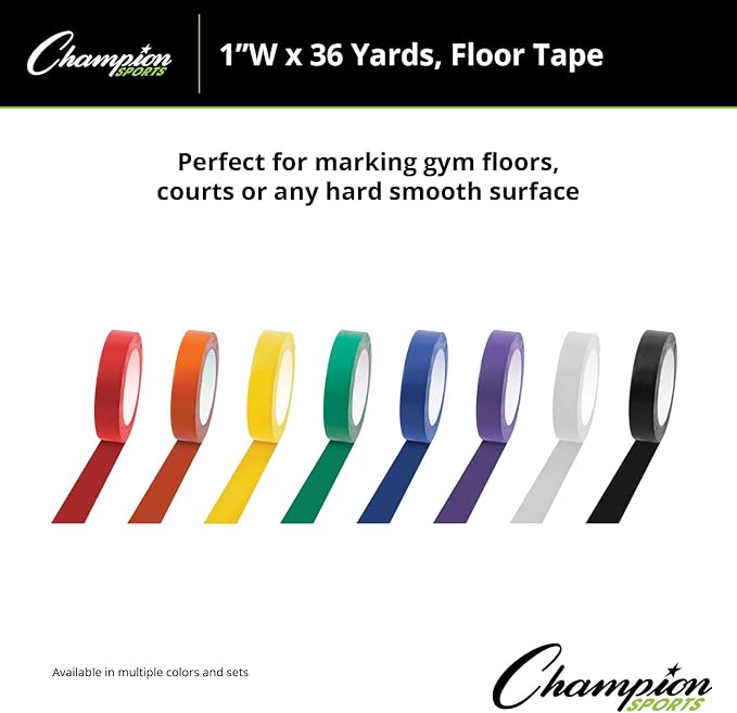 Champion Sports Floor Marking Vinyl Tape for Athletics