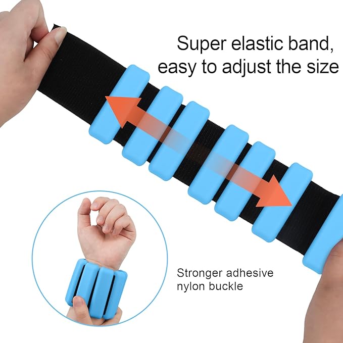 Wearable wrist weights and ankle weights ,1-2 lb.