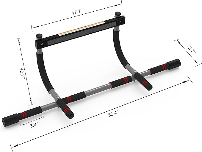 leikefitness Pull-Up Bar For Door Frame Adjustable Portable (AB7000)