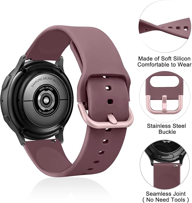 AK Band for Amazfit GTS 4 / GTS 4 Mini / GTS 3 / GTS 2 / GTS 2e / GTS 2 mini / GTS / GTR mini Bands, 20mm Soft Replacement Sport Strap for Amazfit Bip 3 / Bip 3 Pro / Bip U Pro / Bip / Bip Lite / Bip S / Bip S lite / Bip U Smart Watch Women Men