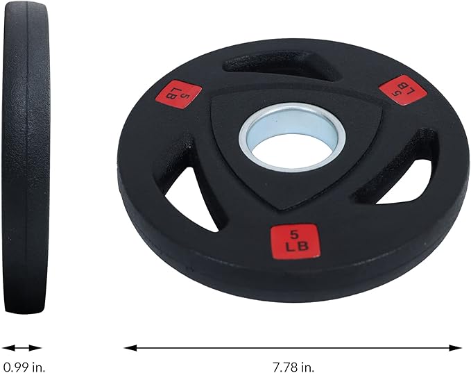 Signature Fitness Olympic 2-Inch Cast Iron Plate Weight
