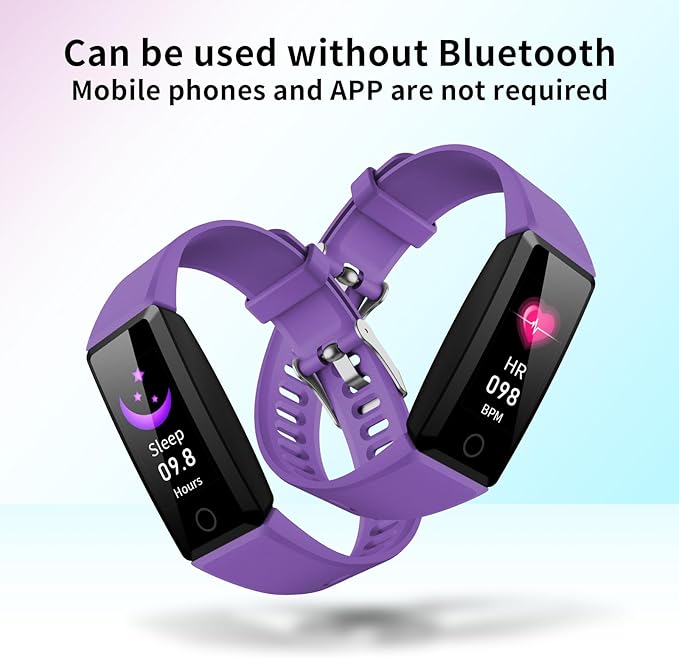 Fitness Tracker with 24 Hour Heart Rate Monitoring Sleep Monitoring Fitness Watch with Pedometer IP68 Waterproof Smart Bracelet with Step Tracker for Women Men