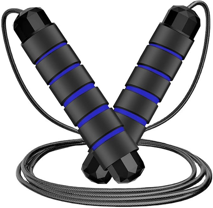 FITMYFAVO Jump Rope Cotton Adjustable Skipping Weighted jumprope