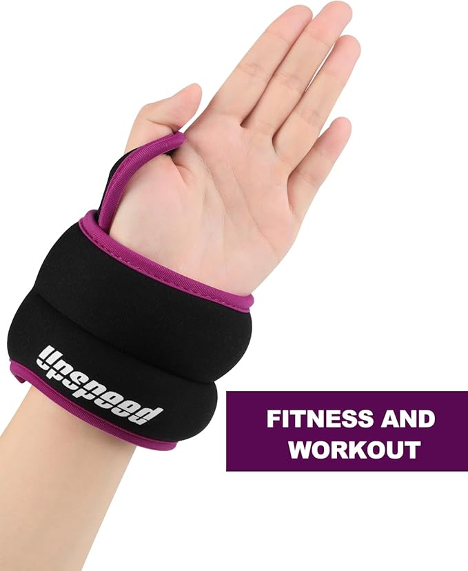 Wrist Weights with Thumb Loops Lock for Women Men, Set of 2, 0.5lb 1lb 2lbs Each, Arm Ankle Weights Set for Walking Running Aerobic Weightlifting Gymnastic Aerobic Jogging Training Cardio