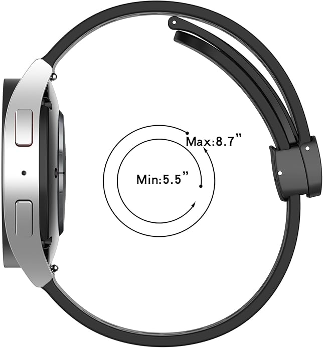 Compatible with SUUNTO OCEAN bands, 20mm, 22mm Quick Release Breathable Soft Silicone Sport Band with Magnetic Butterfly Clousure Replacemet Straps Compatible with SUUNTO OCEAN, RACE, RACE S, VERTICAL, 9 PEAK, 9 PEAK PRO, 5 Peak, 3 Smartwatch