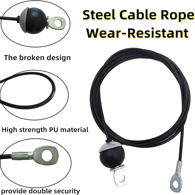 Weight Cable Pulley System Gym 360 Degree 3.54in Silent