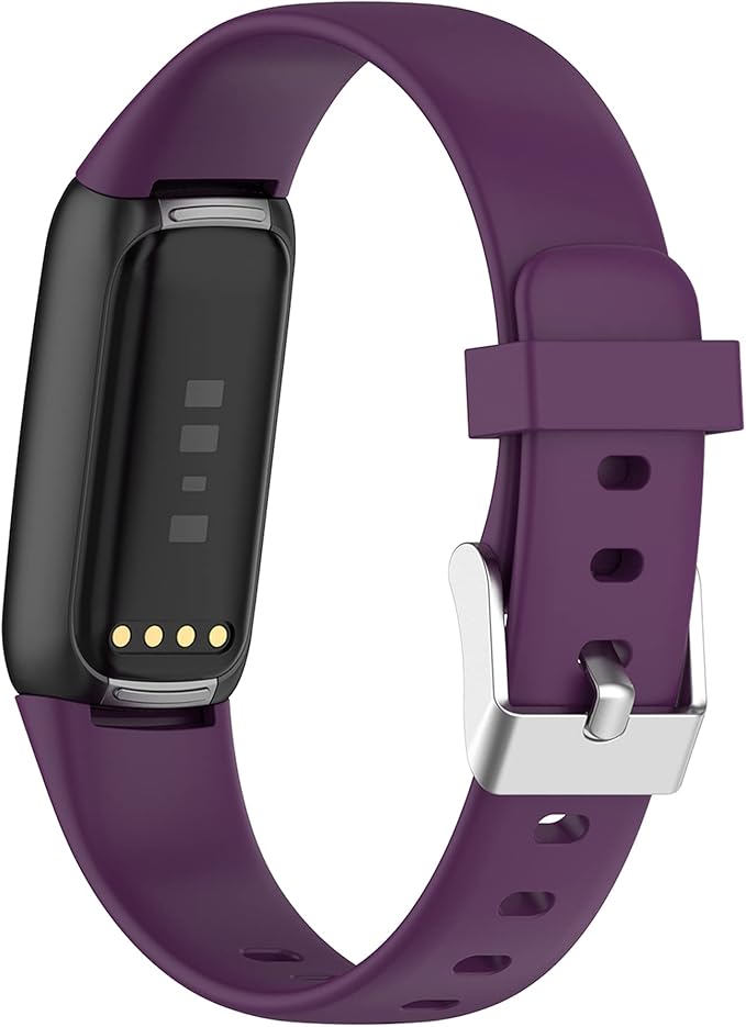 Fit for Fitbit Luxe Bands, Adjustable Soft Silicone Replacement Watch Band Straps Wristbands Bracelet Fit for Fitbit Luxe Fitness and Wellness Tracker for Women Men